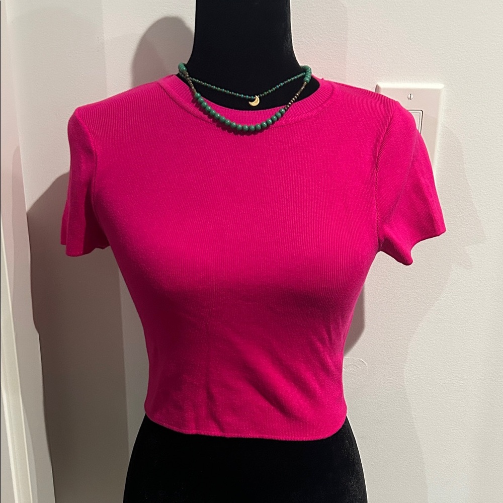 Zara NEW Vibrant Pink Women's Top